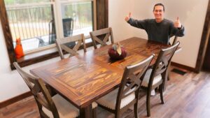 Rustic Wood Dining Table