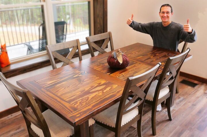 Rustic Wood Dining Table